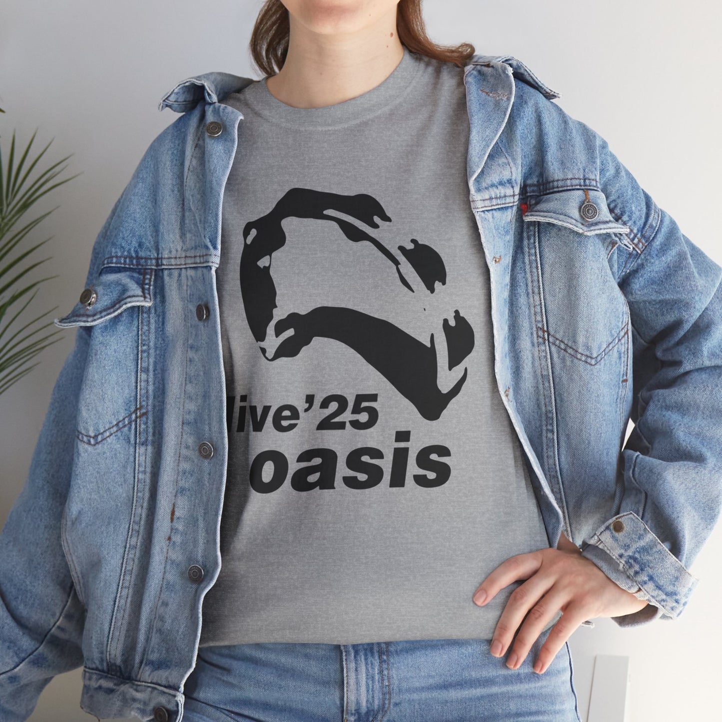 Oasis 25 Unisex T-Shirt - Gallagher's Iconic 90's Tambourine, Concert tee, Brit Pop & Rock, Fan Gift Shirt
