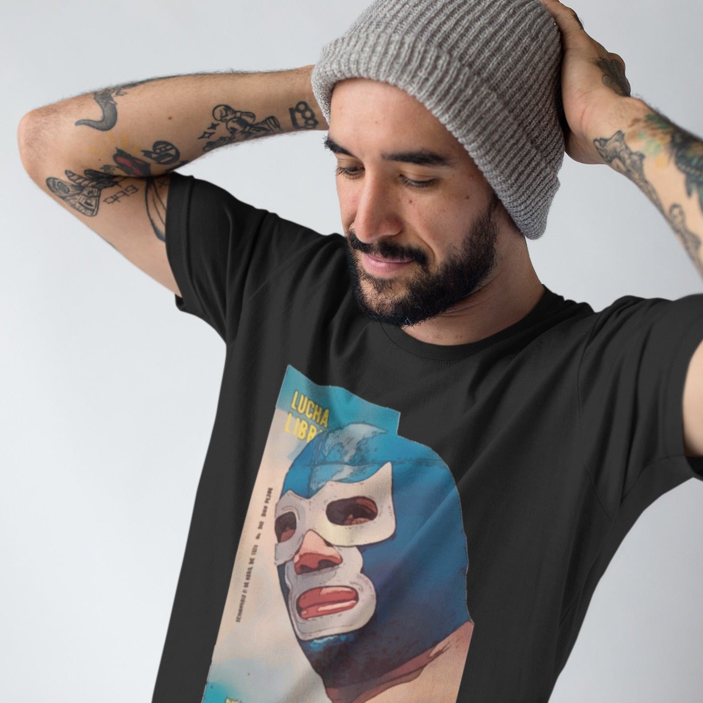 Blue Demon Luchador Vintage Graphic T-Shirt, Masked Mexican Wrestler tee, Lucha Libre Shirt, Casual Wear, Gift for Wrestling Fans