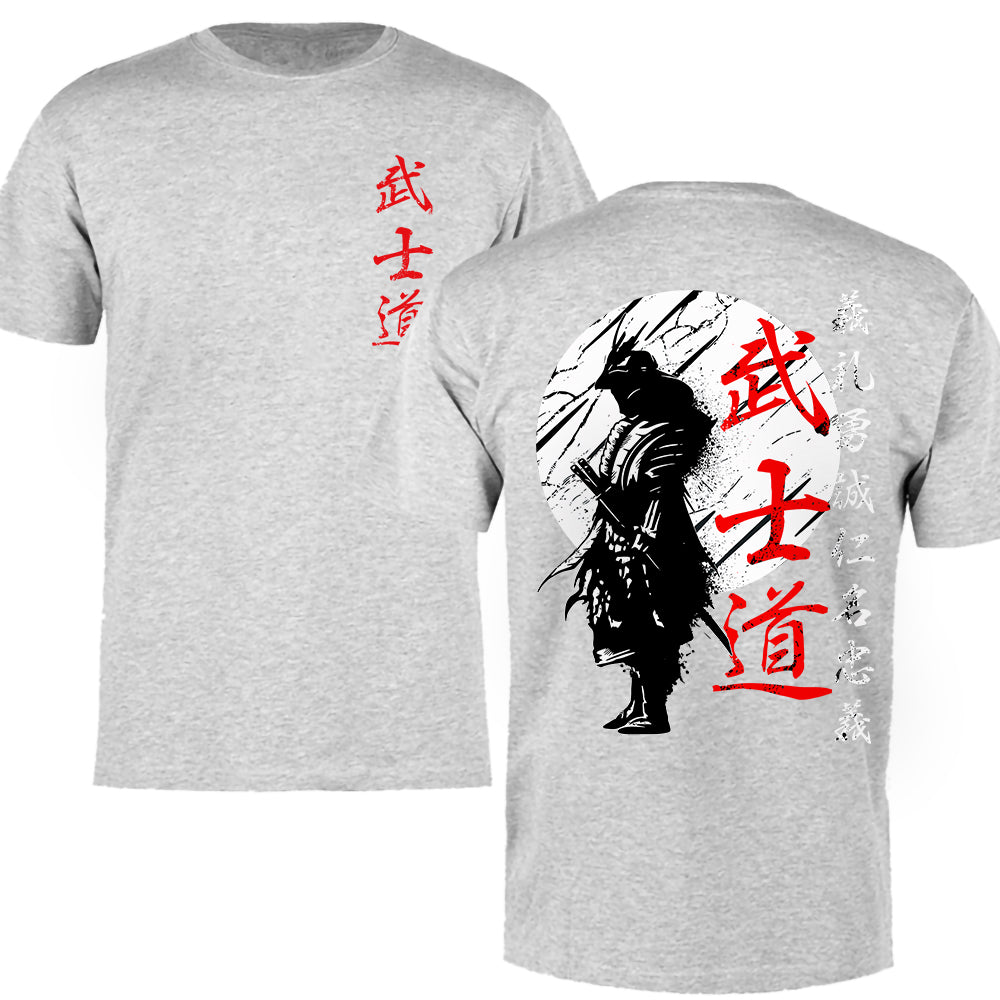 Unleash Your Inner Warrior with the Japan Samurai Spirit T-Shirt – 100% Cotton, Japanese Style Oversized Tee for Men!