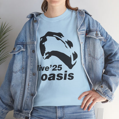 Oasis 25 Unisex T-Shirt - Gallagher's Iconic 90's Tambourine, Concert tee, Brit Pop & Rock, Fan Gift Shirt