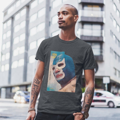 Blue Demon Luchador Vintage Graphic T-Shirt, Masked Mexican Wrestler tee, Lucha Libre Shirt, Casual Wear, Gift for Wrestling Fans