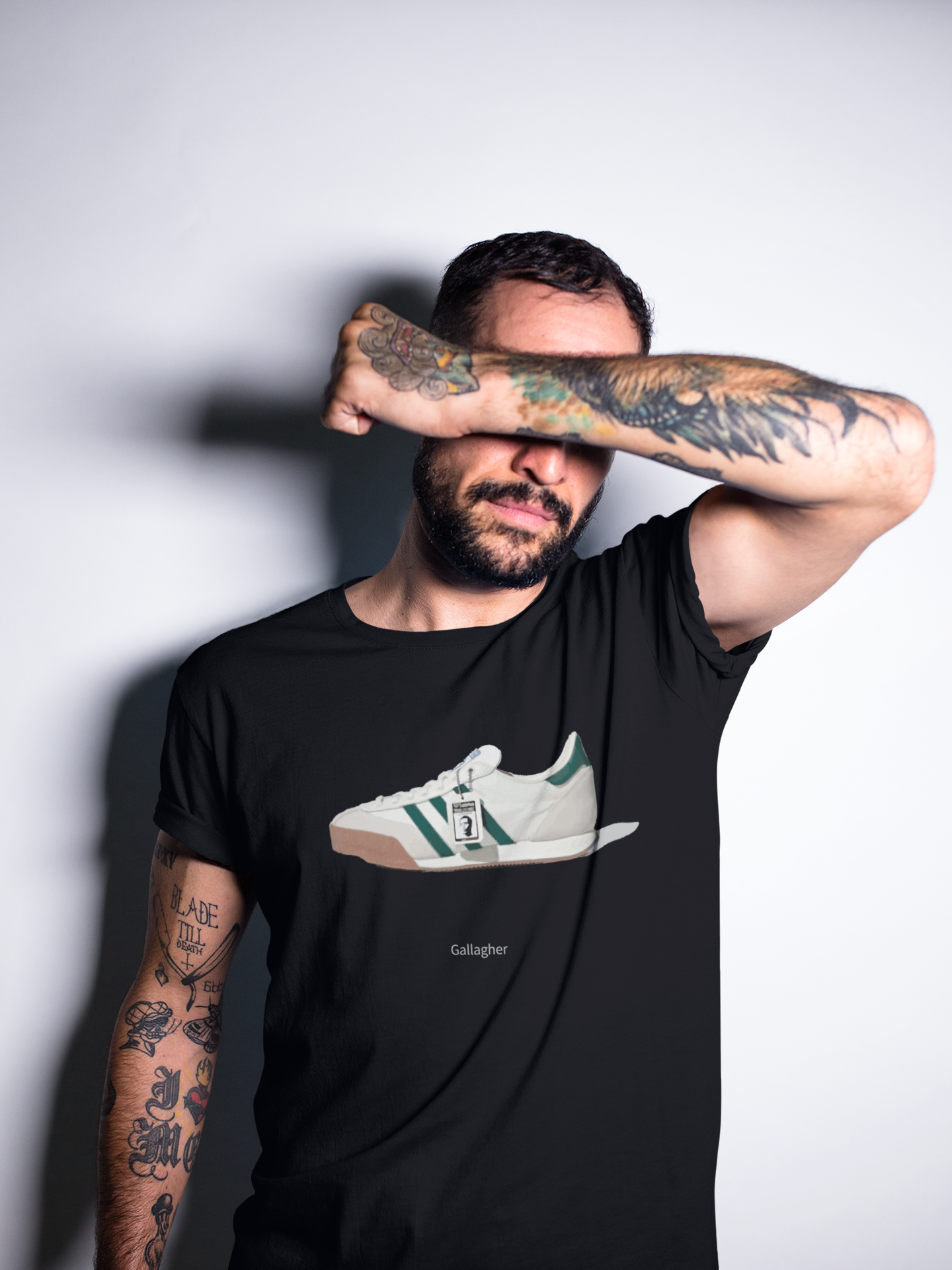 Gallagher Stadium to Streetwear Tribute Tee — Britpop & Rock retro Sneaker fan graphic Unisex T-Shirt