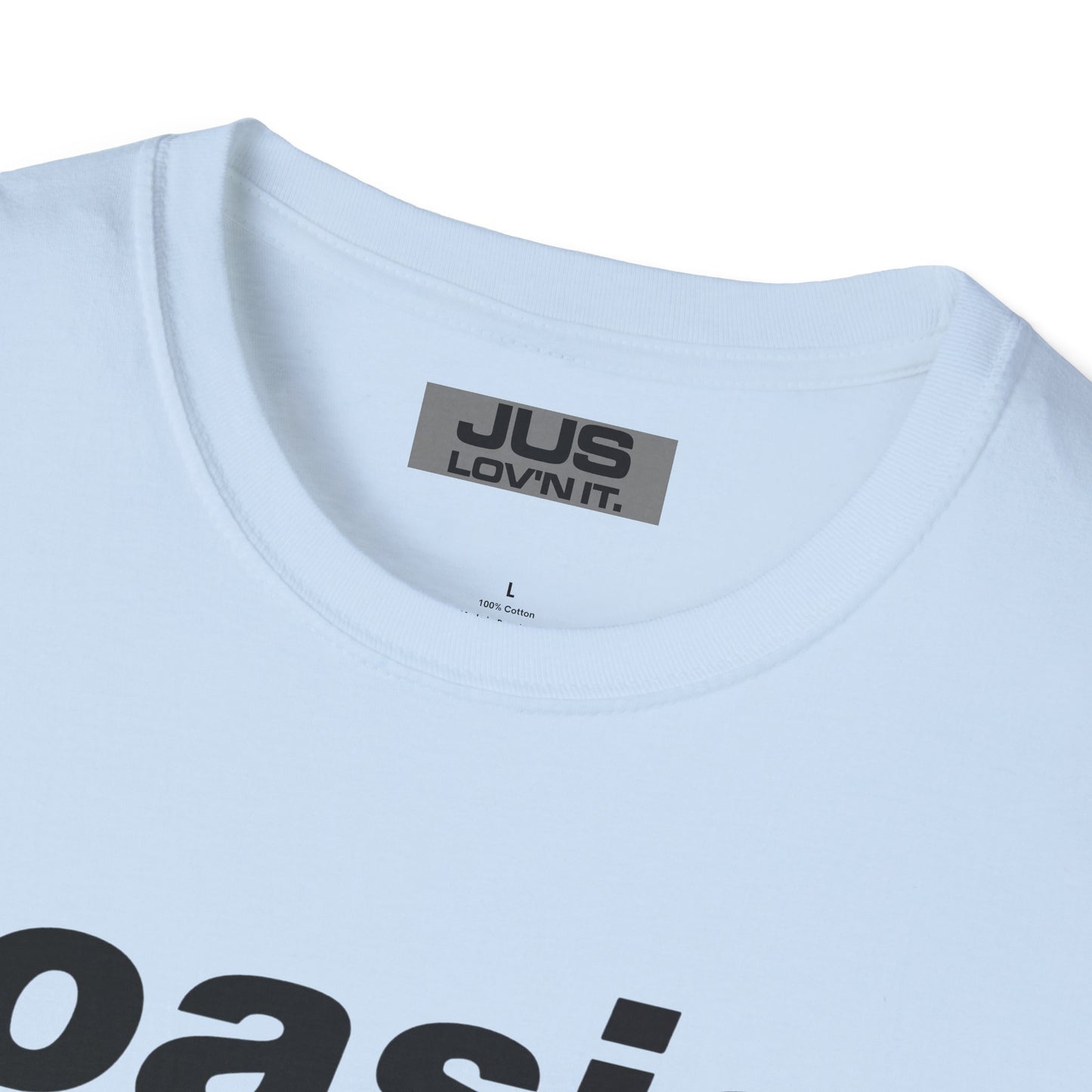 Oasis 2025 concert tee - Unisex Softstyle T-Shirt uniquely designed Oasis Gallagher white graphic, a brit pop rock gift.