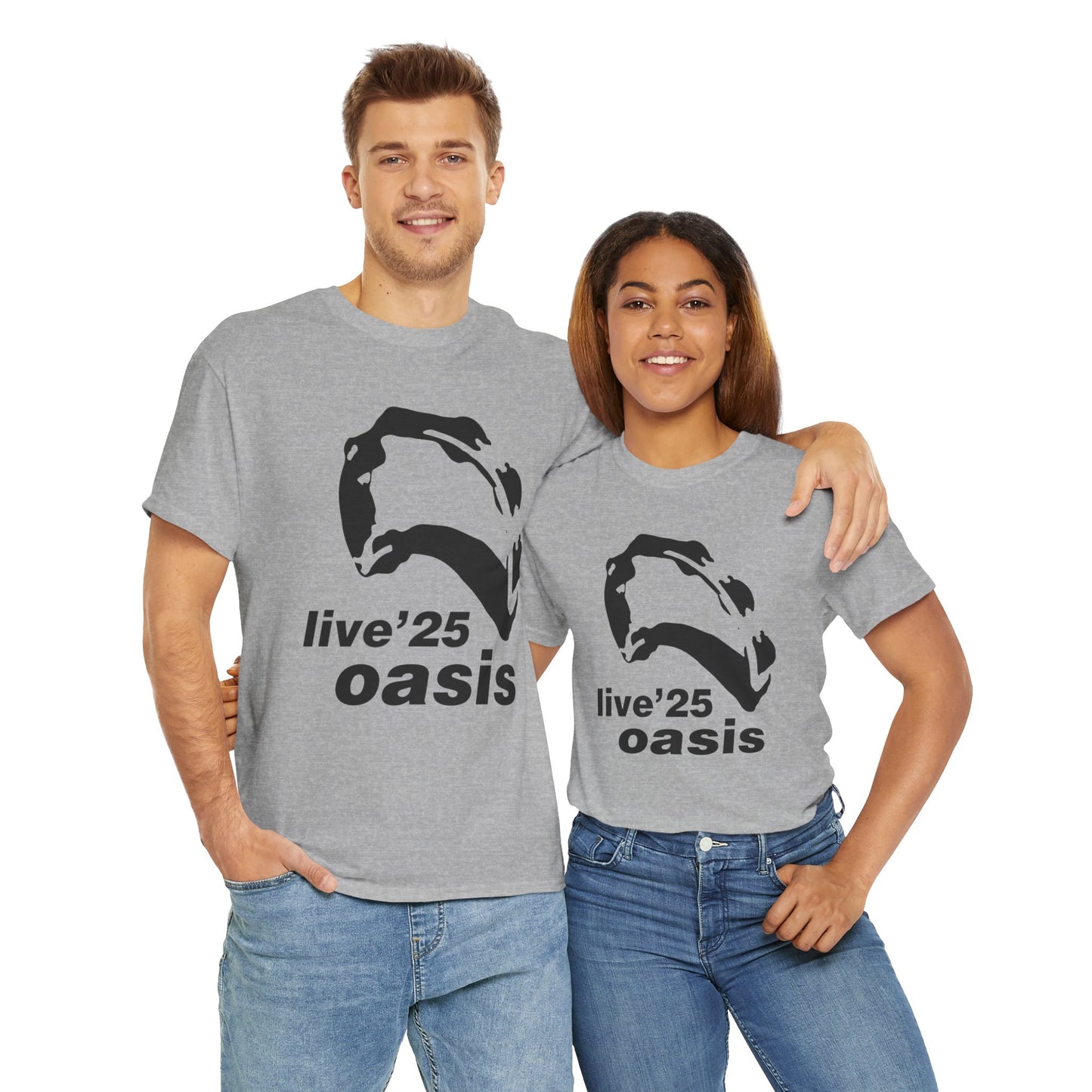Oasis 25 Unisex T-Shirt - Gallagher's Iconic 90's Tambourine, Concert tee, Brit Pop & Rock, Fan Gift Shirt