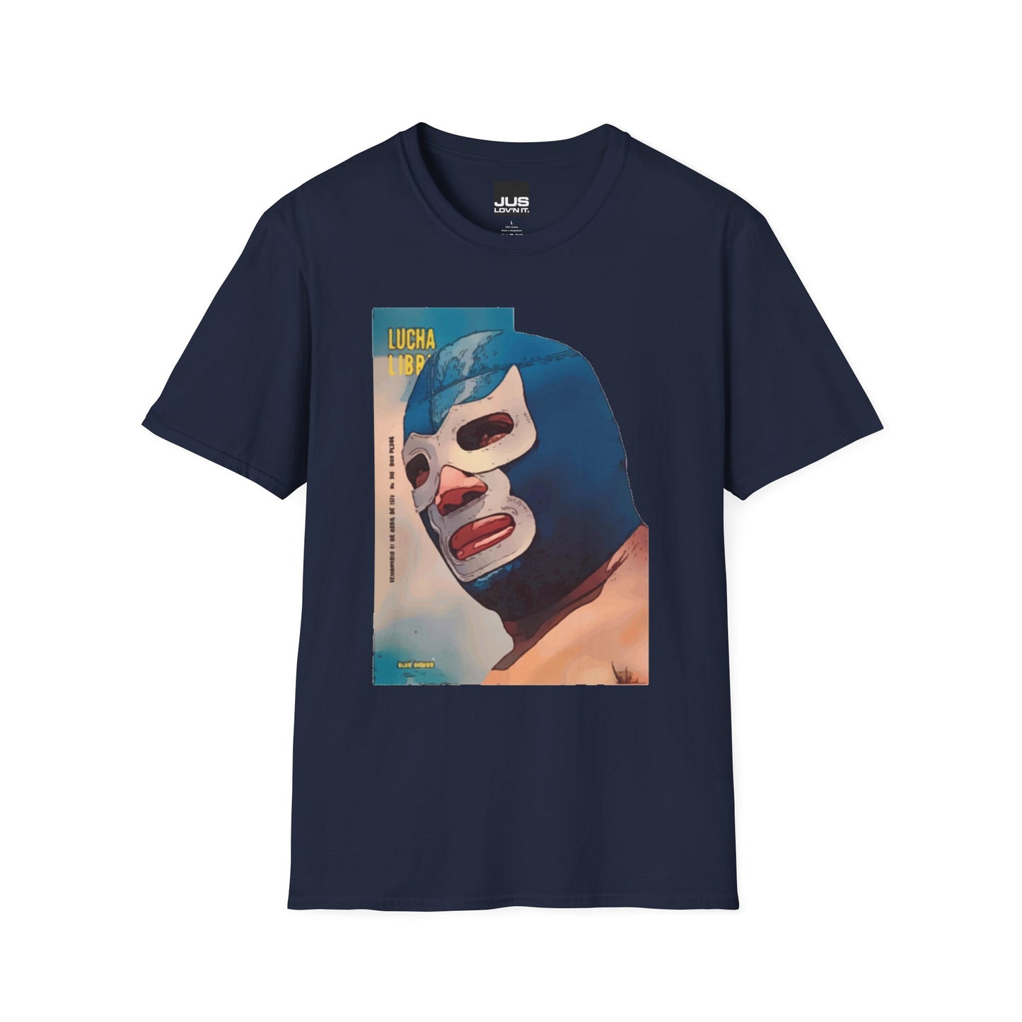 Blue Demon Luchador Vintage Graphic T-Shirt, Masked Mexican Wrestler tee, Lucha Libre Shirt, Casual Wear, Gift for Wrestling Fans