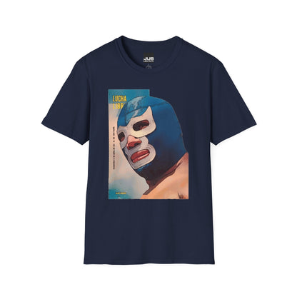 Blue Demon Luchador Vintage Graphic T-Shirt, Masked Mexican Wrestler tee, Lucha Libre Shirt, Casual Wear, Gift for Wrestling Fans