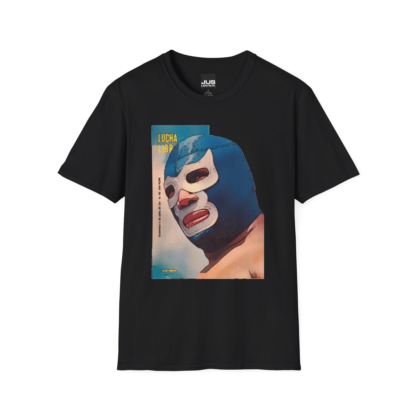 Blue Demon Luchador Vintage Graphic T-Shirt, Masked Mexican Wrestler tee, Lucha Libre Shirt, Casual Wear, Gift for Wrestling Fans