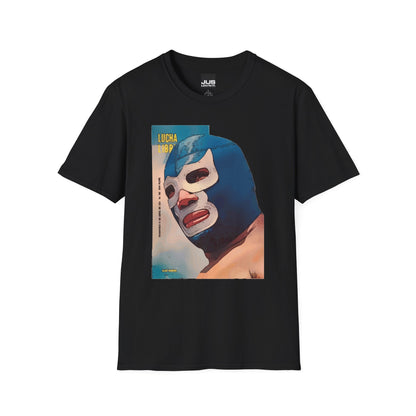 Blue Demon Luchador Vintage Graphic T-Shirt, Masked Mexican Wrestler tee, Lucha Libre Shirt, Casual Wear, Gift for Wrestling Fans