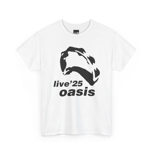Oasis 25 Unisex T-Shirt - Gallagher's Iconic 90's Tambourine, Concert tee, Brit Pop & Rock, Fan Gift Shirt