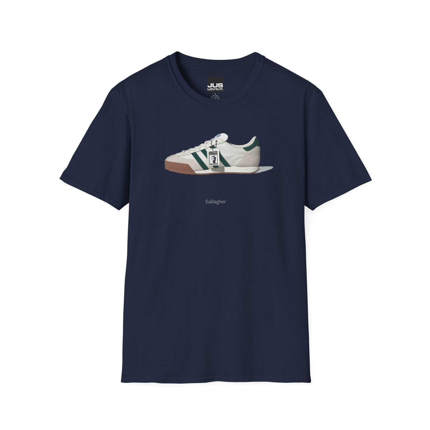 Spezial Iconic Celeb Shoe Unisex T-Shirt - Brit Pop & Rock Concert Tee, Gallaghers Iconic Celeb tennis shoe shirt, Oasis fan gift.