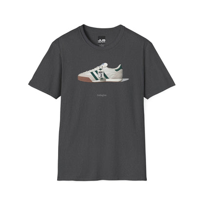 Spezial Iconic Celeb Shoe Unisex T-Shirt - Brit Pop & Rock Concert Tee, Gallaghers Iconic Celeb tennis shoe shirt, Oasis fan gift.