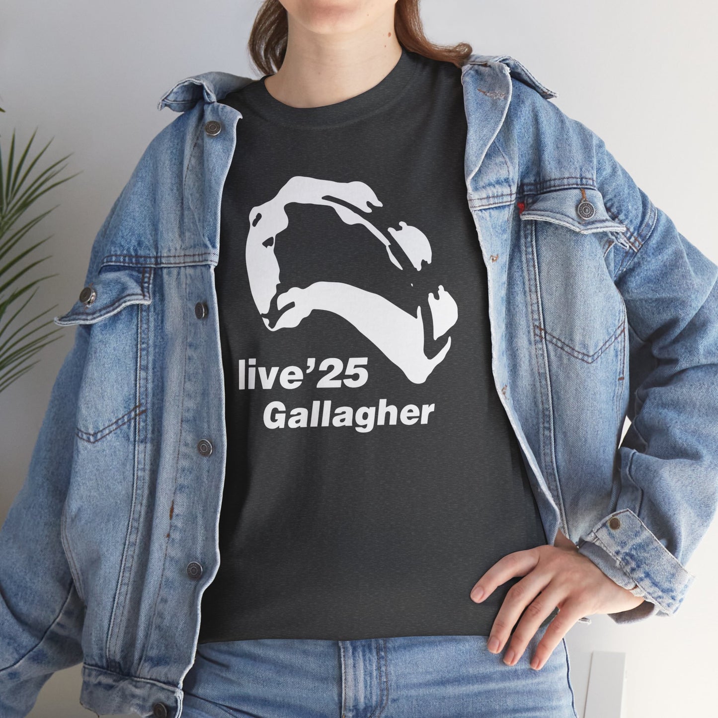 Gallagher 25 Graphic Unisex T-Shirt - Gallagher's Iconic 90's Tambourine, Concert tee, Brit Pop & Rock, Oasis Fan Gift Shirt
