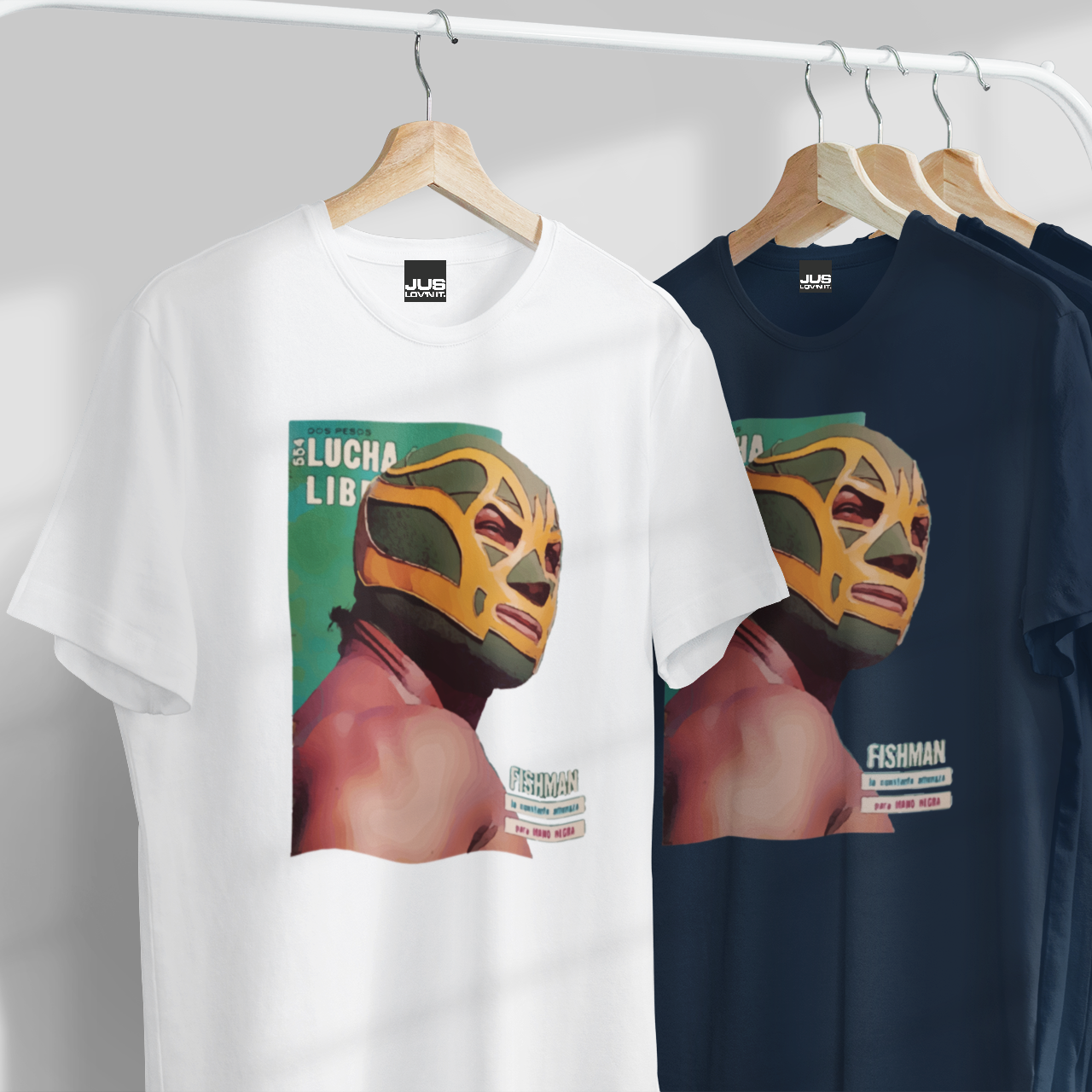 The Aquatic Assassin Unisex Classic Tee - Fishman Mexican Wrestler Lucha Libre T-Shirt
