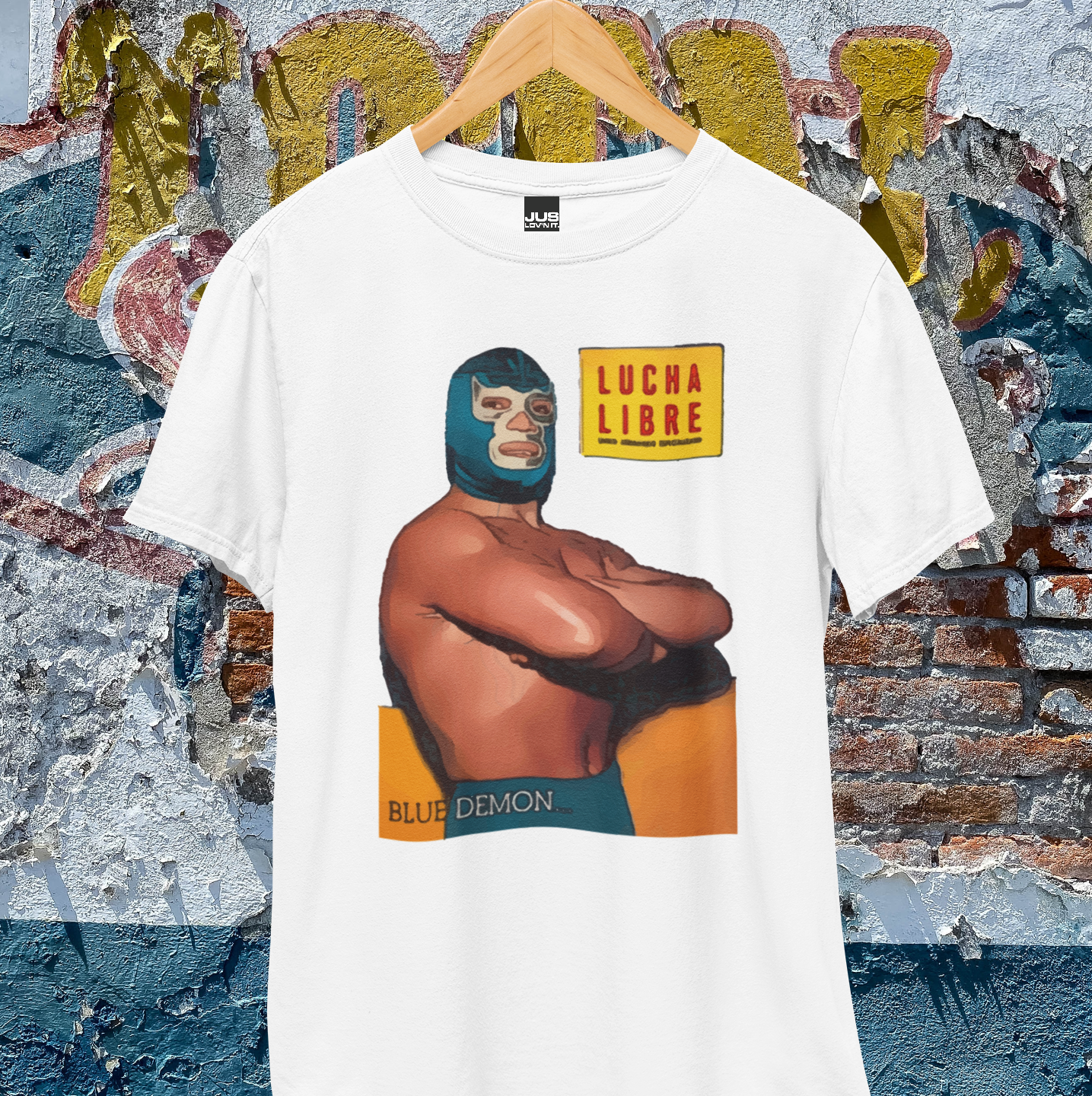 The Legendary Underdog Unisex Classic Tee - Blue Demon Mexican Wrestler Lucha Libre T-Shirt