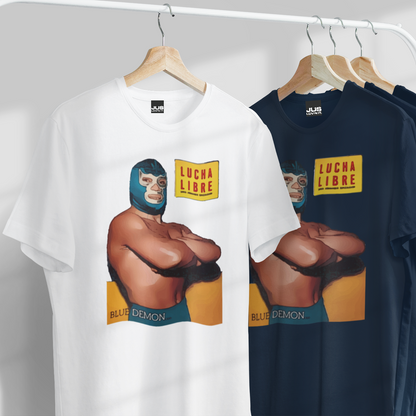 The Legendary Underdog Unisex Classic Tee - Blue Demon Mexican Wrestler Lucha Libre T-Shirt