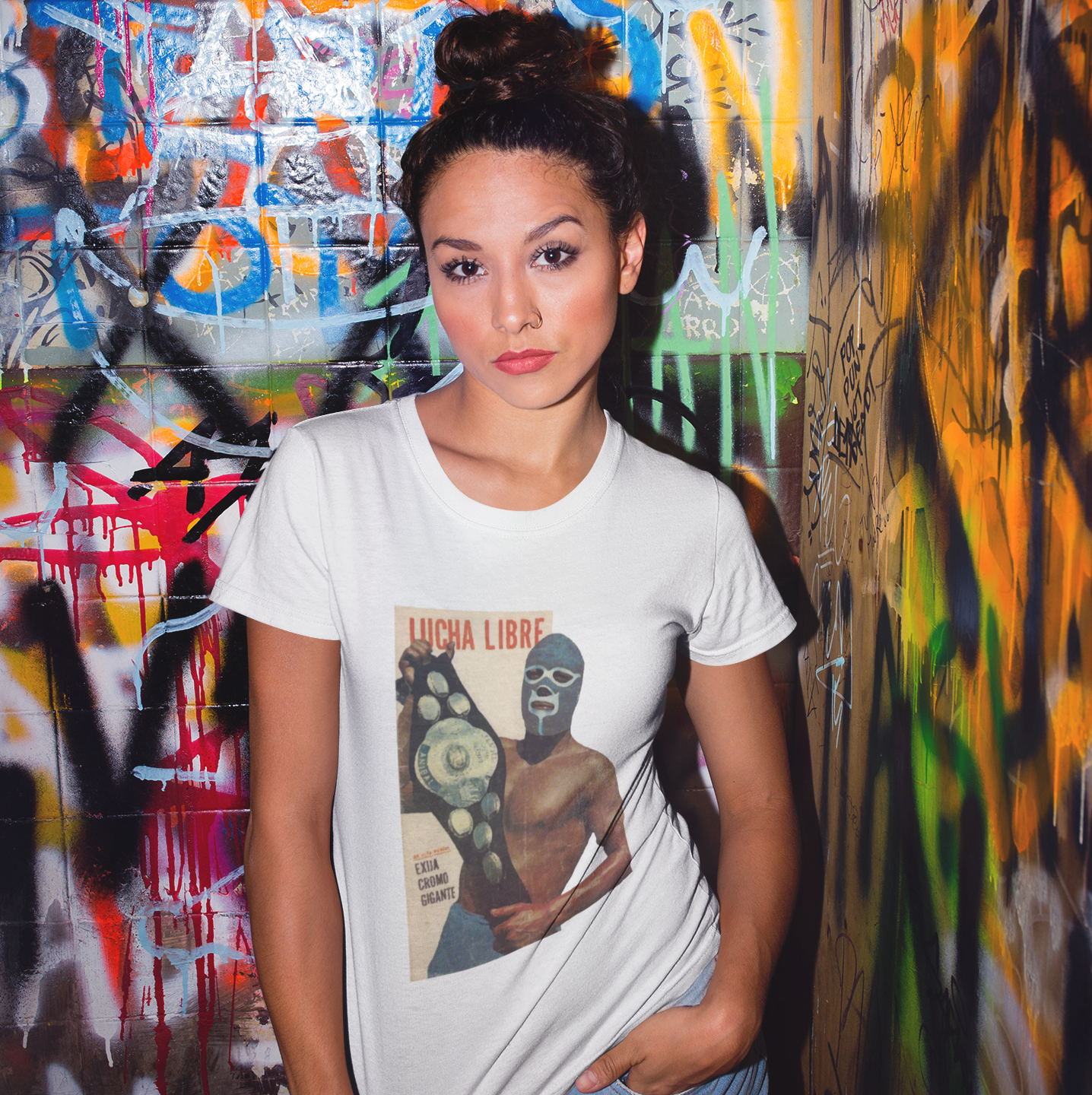 The Colossus El Gigante Unisex Classic Tee - Anibal Mexican Wrestler Lucha Libre T-Shirt